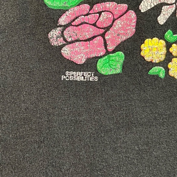Vitg. Single Stitch Perfect Possibilities Bloom Where You Are Planted Tee Large - Picture 3 of 4
